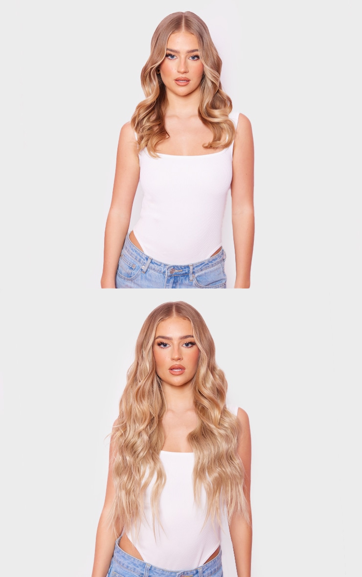 Lullabellz Super Thick 22" 5 Piece Wave Hair Extensions California Blonde image 3