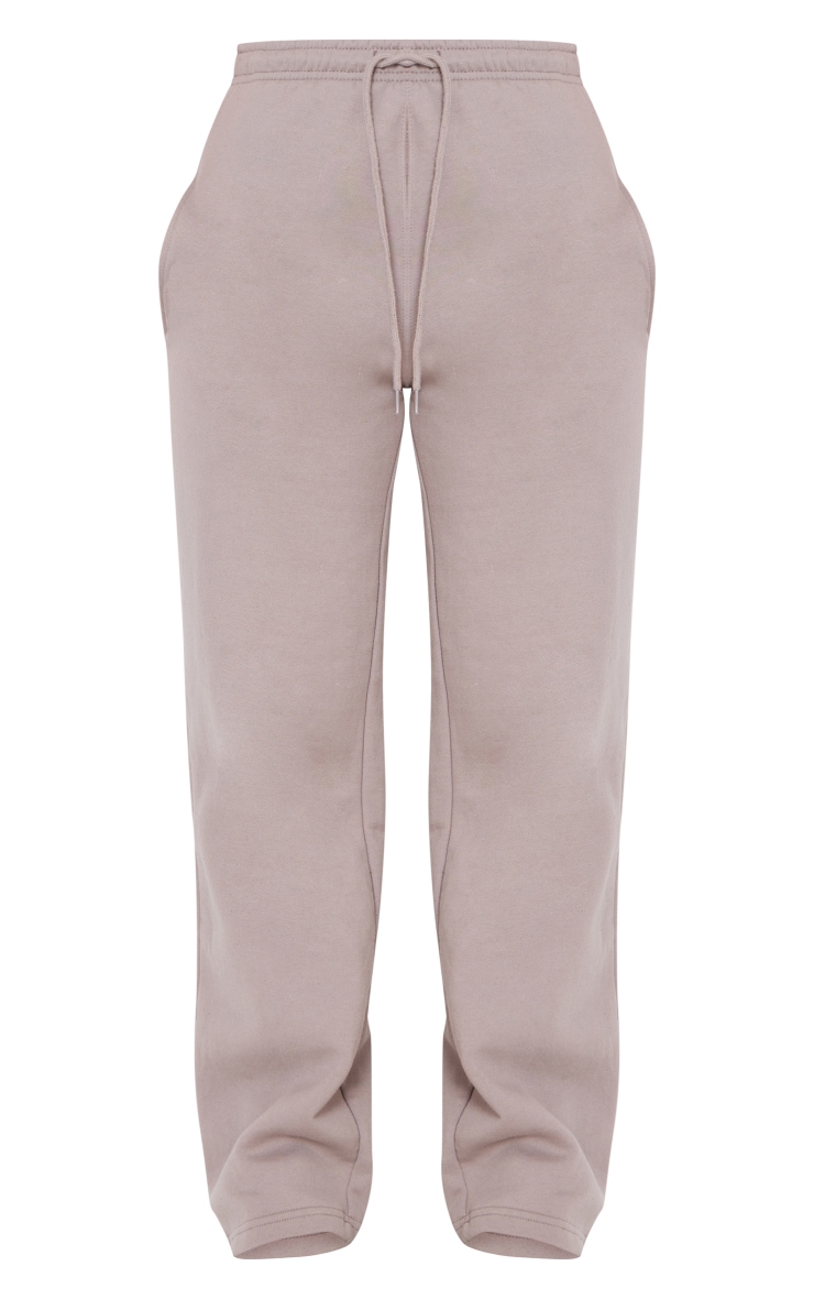 Taupe Basic Wide Legged Joggers image 5