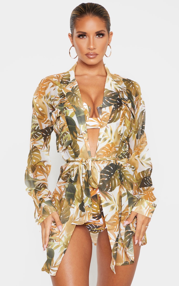 Mustard Leaf Utility Beach Shirt