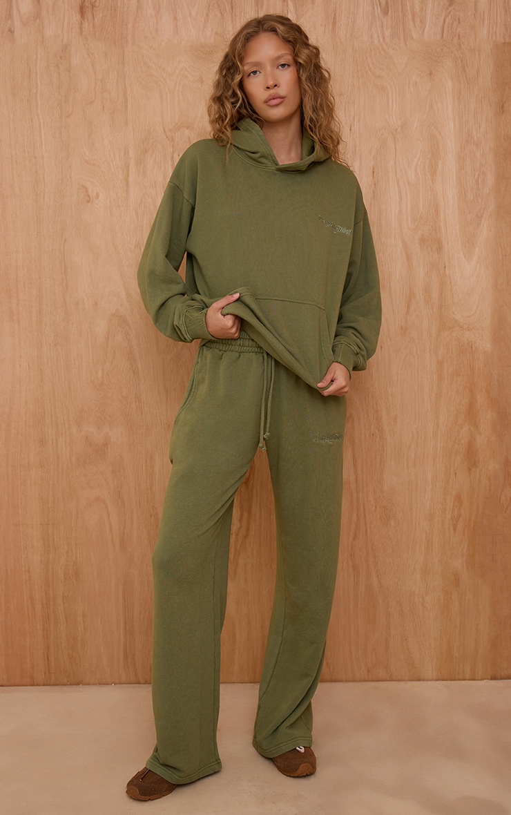 PLT Sage Embroidered Acid Wash Loopback Pullover Hoodie image 3