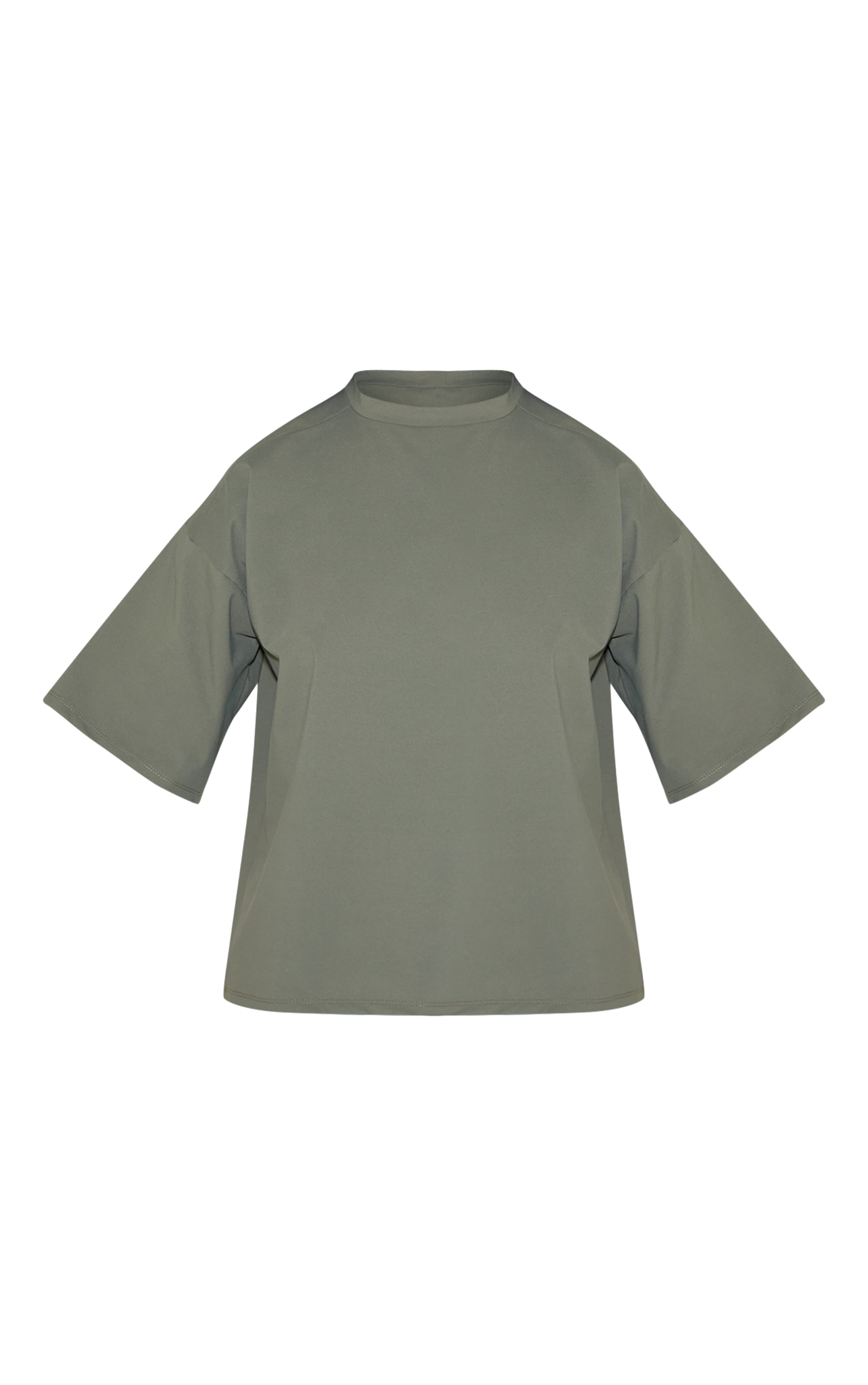 Khaki Interlock Crew Neck T-shirt image 5