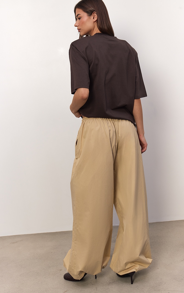 Pantalon cargo style ballon beige image 4
