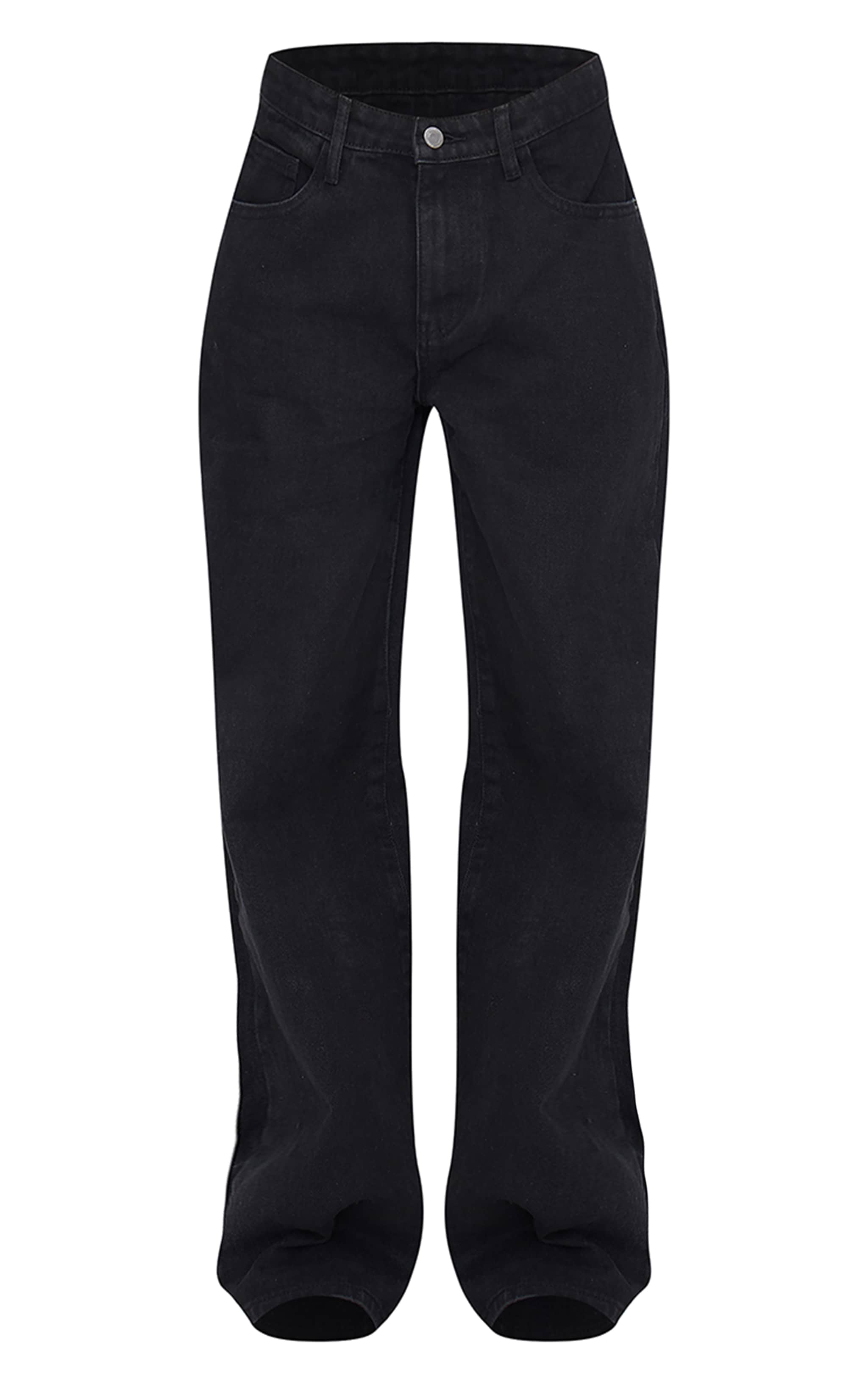 Washed Black Low Rise Wide Leg Jean image 5