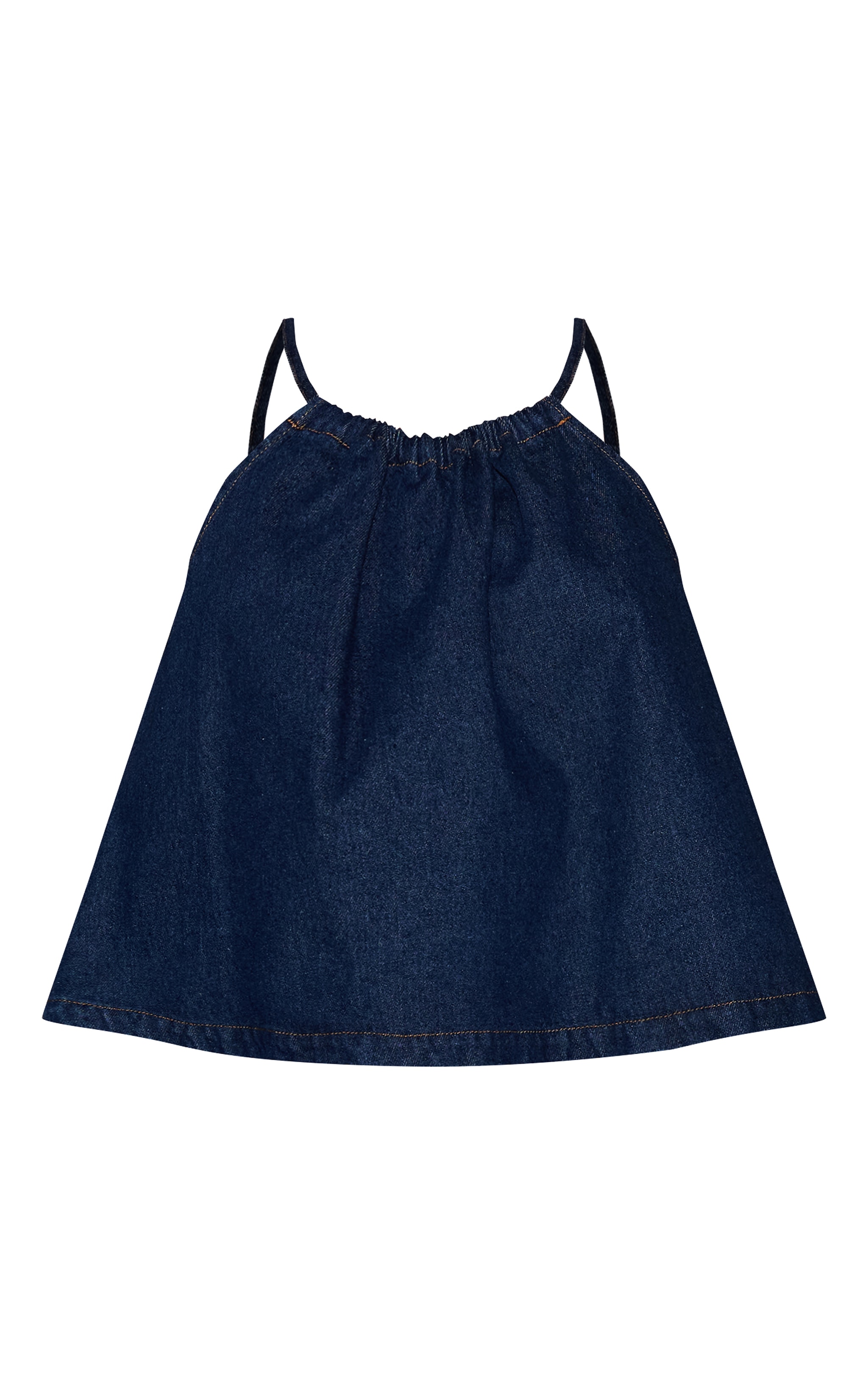 Top fluide en jean indigo sans manches image 5