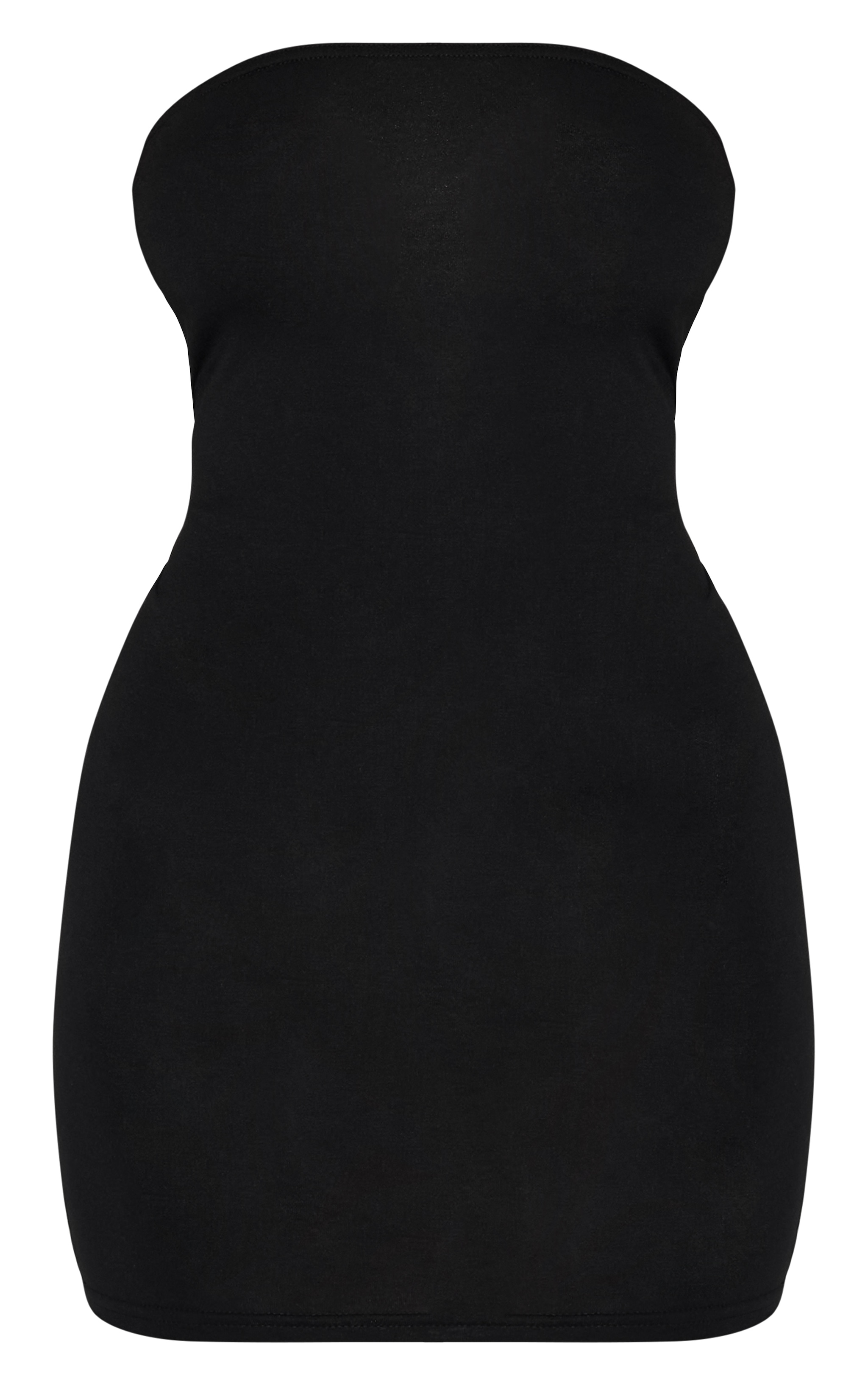 Black Jersey Bandeau Bodycon Dress image 5