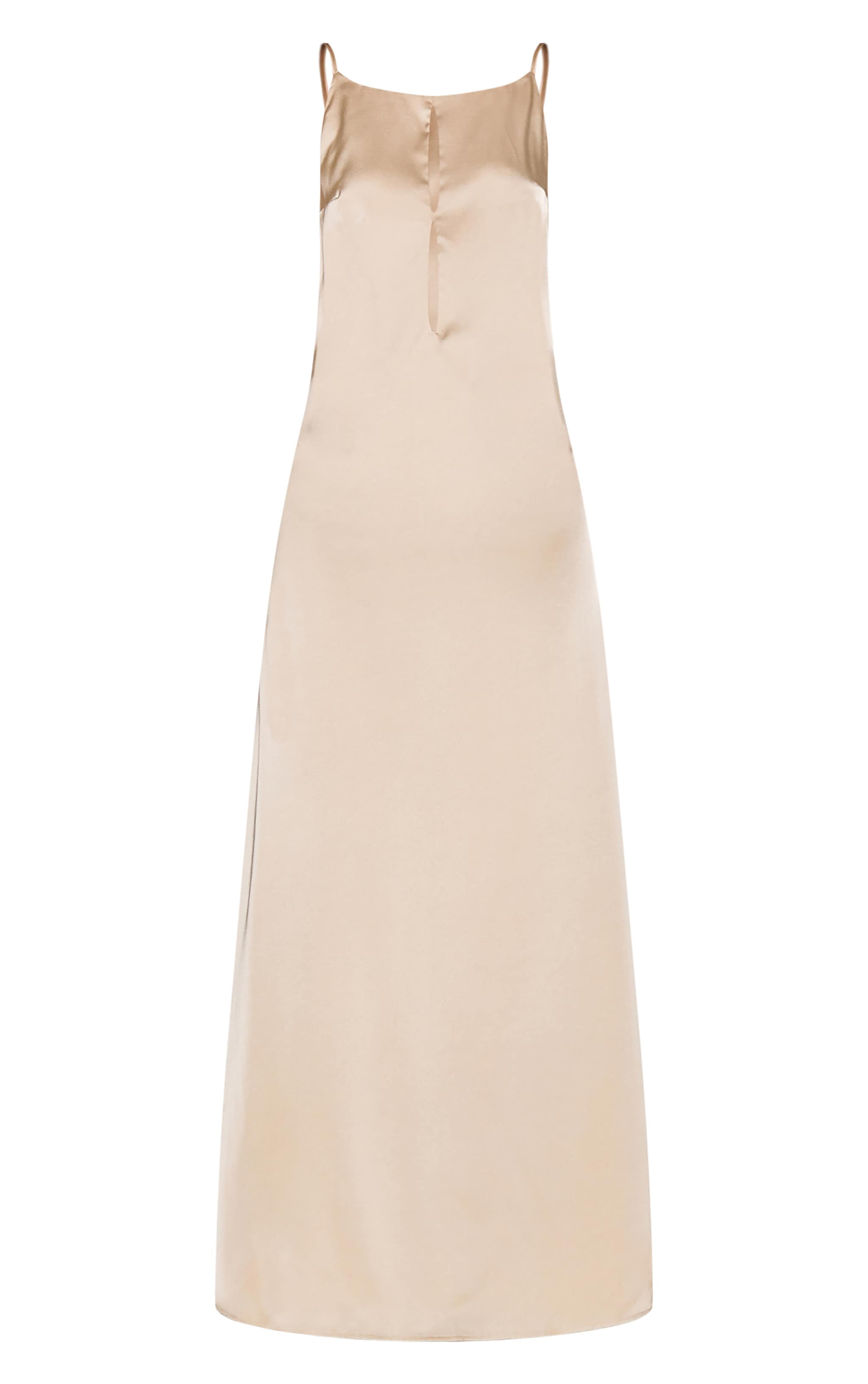 Robe nuisette en matière satinée à découpe goutte d'eau image 5