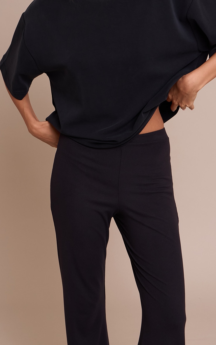 Black Ultra Soft Flared Leg Pant image 4