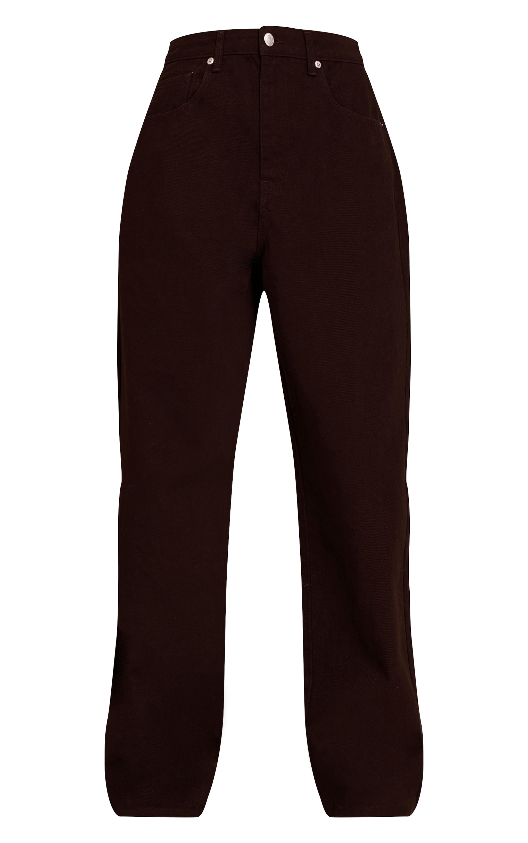 PRETTYLITTLETHING Chocolate Mid Rise Boyfriend Jeans image 5