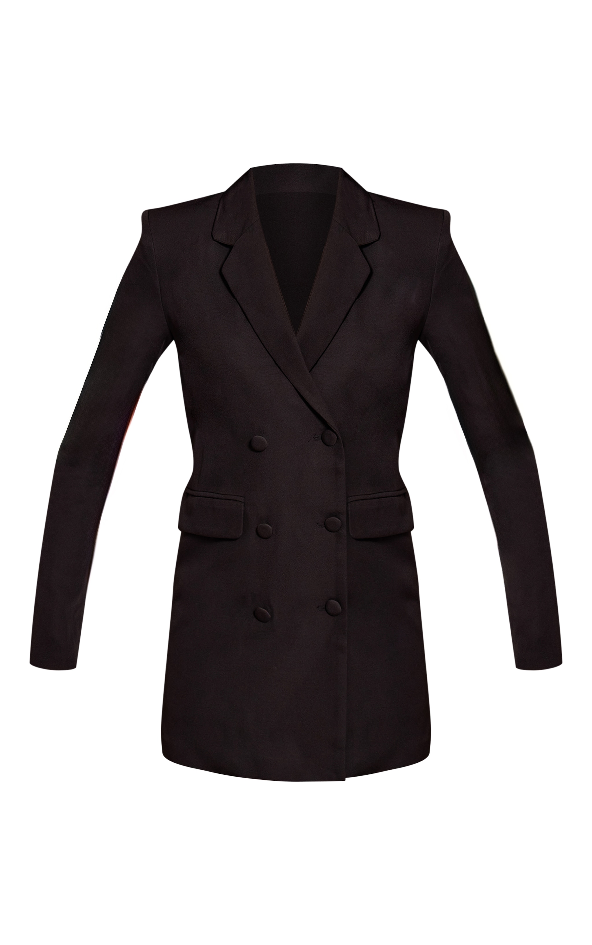 Tall  Black Oversized Blazer Dress image 5