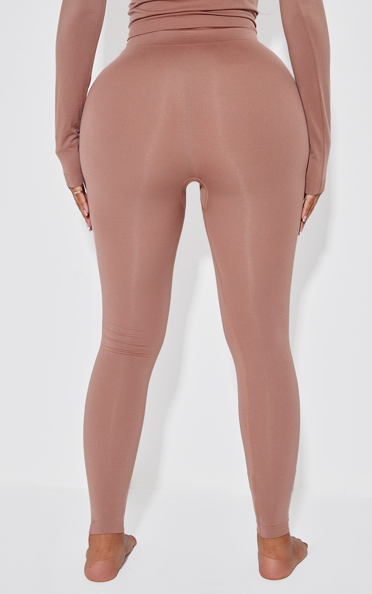 Shape Taupe Stretch Seamless High Waisted Leggings image 3