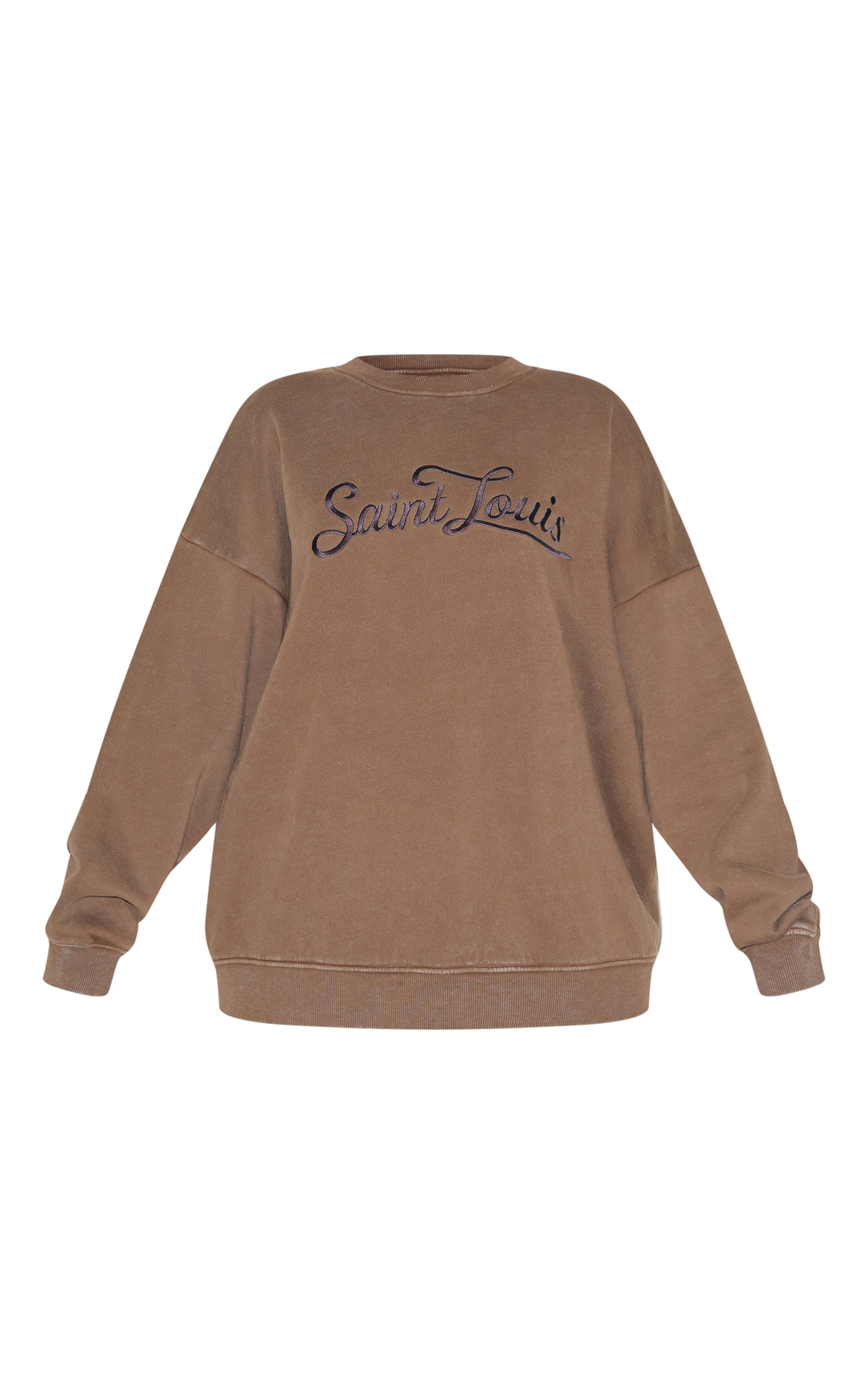 Taupe Saint Louis Embroidered Sweatshirt image 5