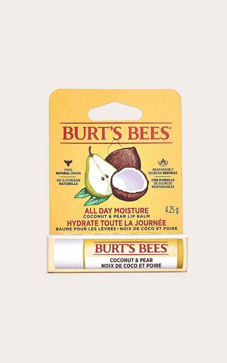 Burts Bees Blister Pack Coconut Pear Lèvres Tube image 1