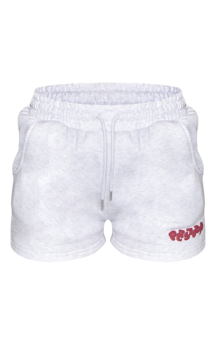 Ice Grey PLT Studio Archive Puff Print Drawstring Sweat Shorts image 5