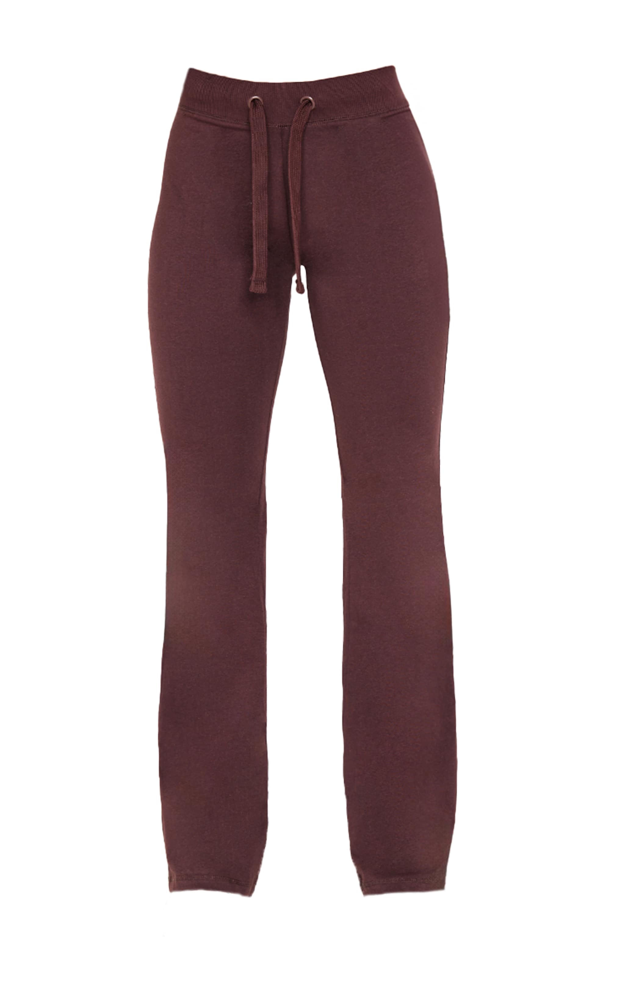 Chocolate Low Rise Skinny Flare Pants image 5