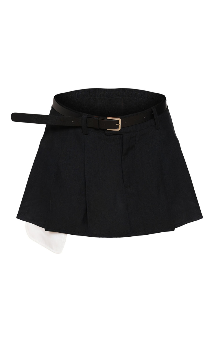 Black skater skirt shop pretty little thing