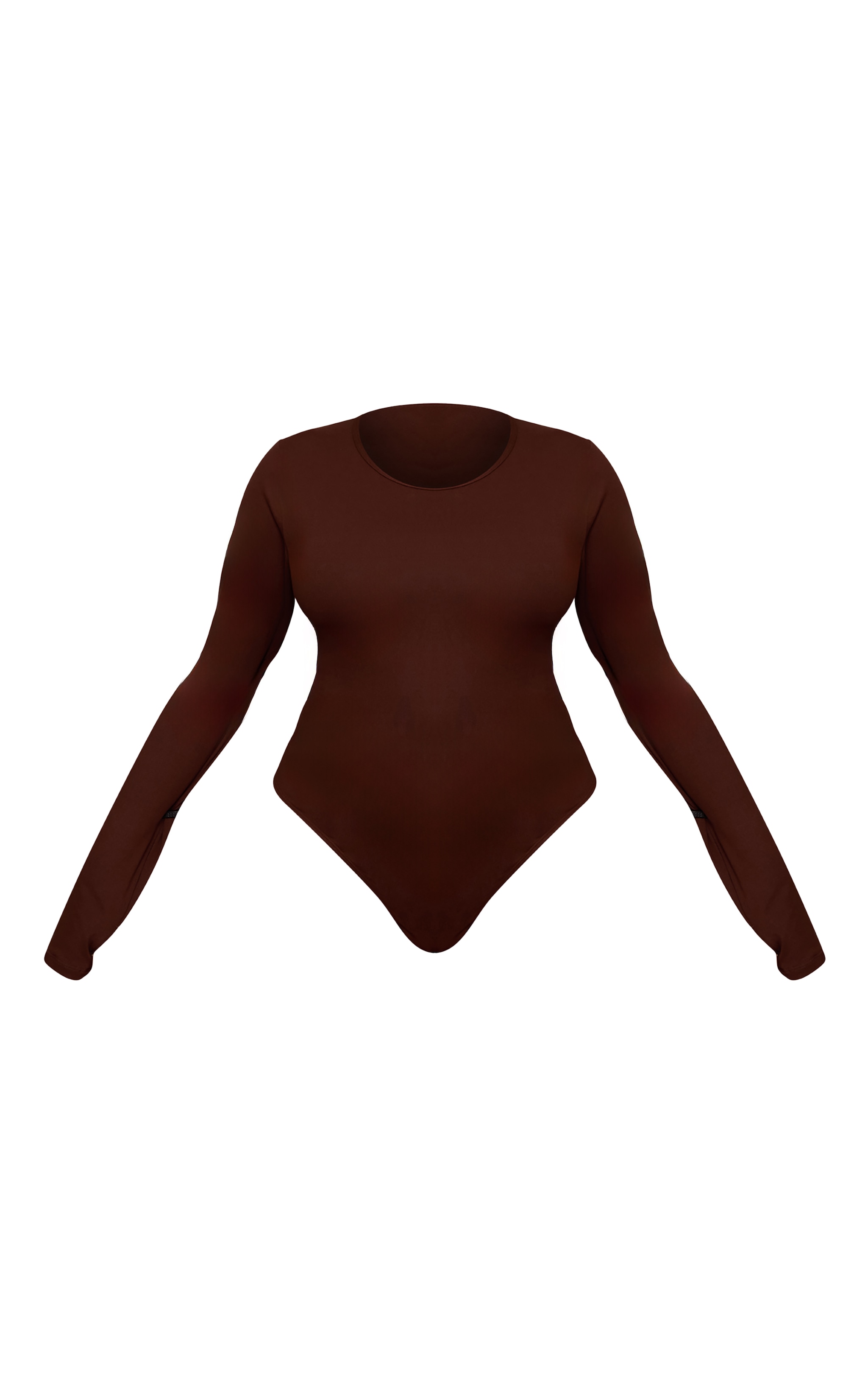 Plus Body en Sculpt chocolat à manches longues image 5