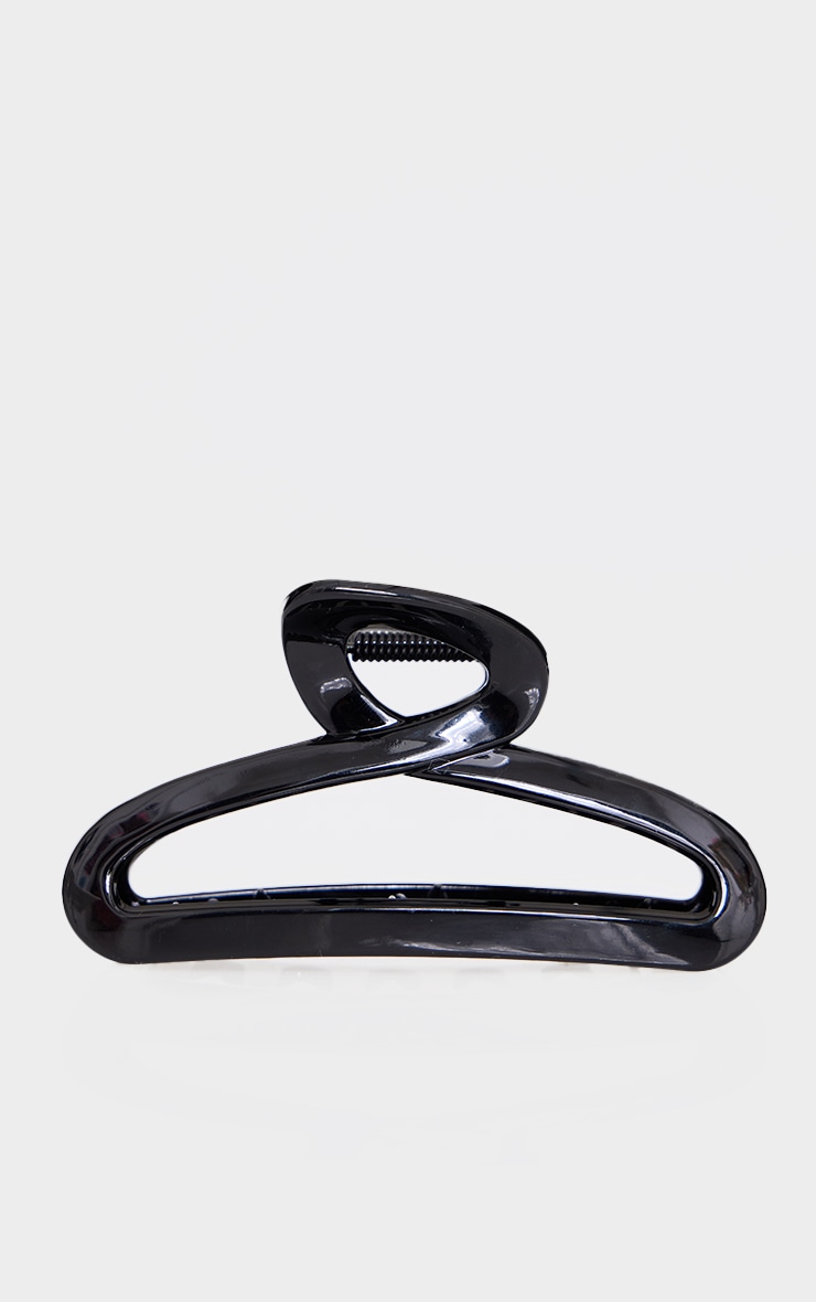 Black Curved Claw Clip image 2