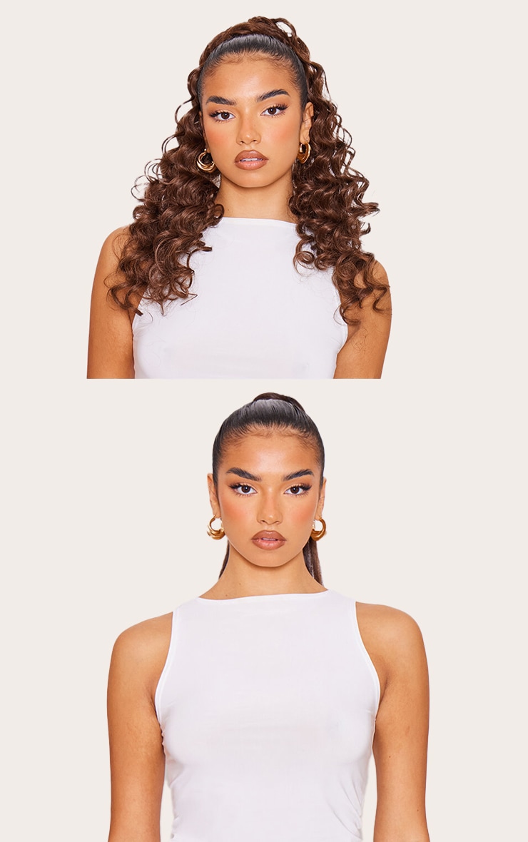 Lullabellz Midi Grande Curly Corkscrew 20" Wraparound Pony Chestnut image 3