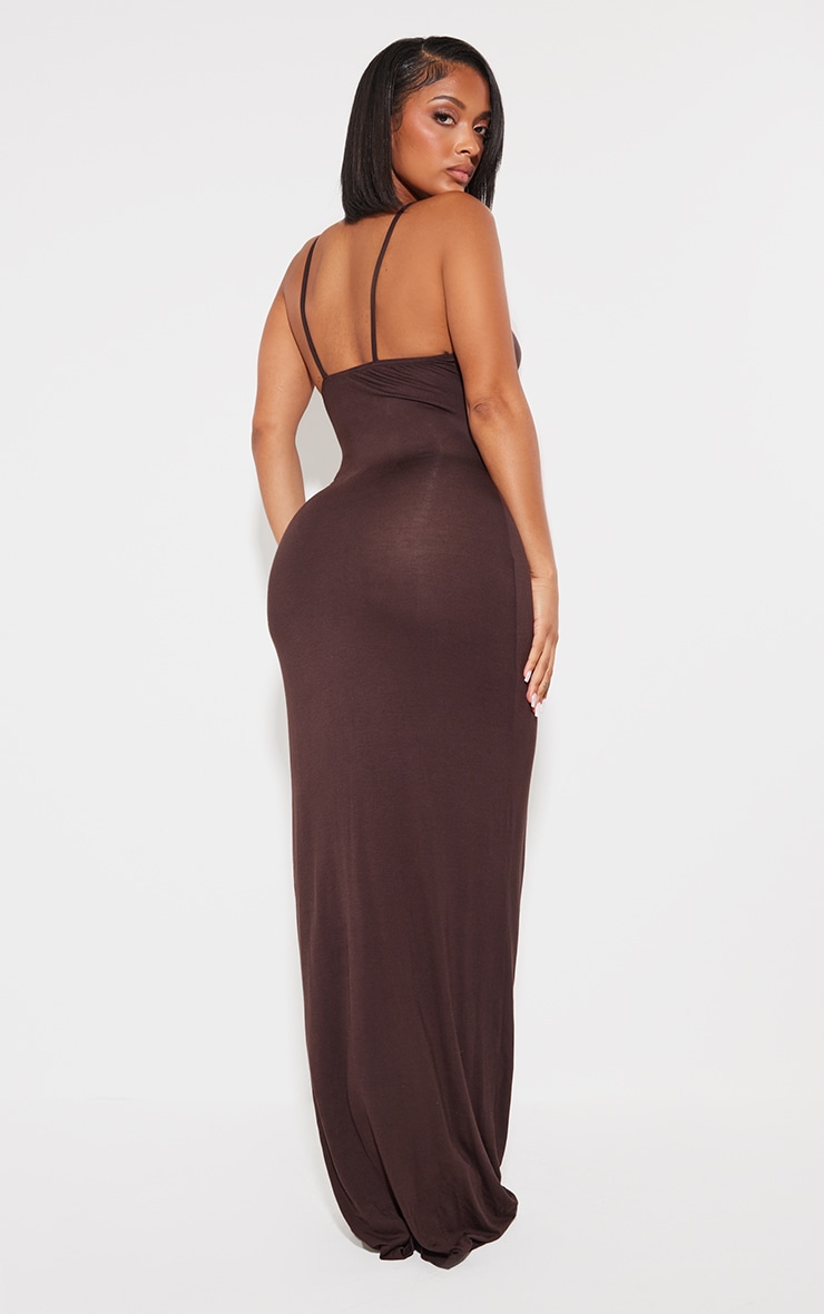 Brown maxi dress best sale