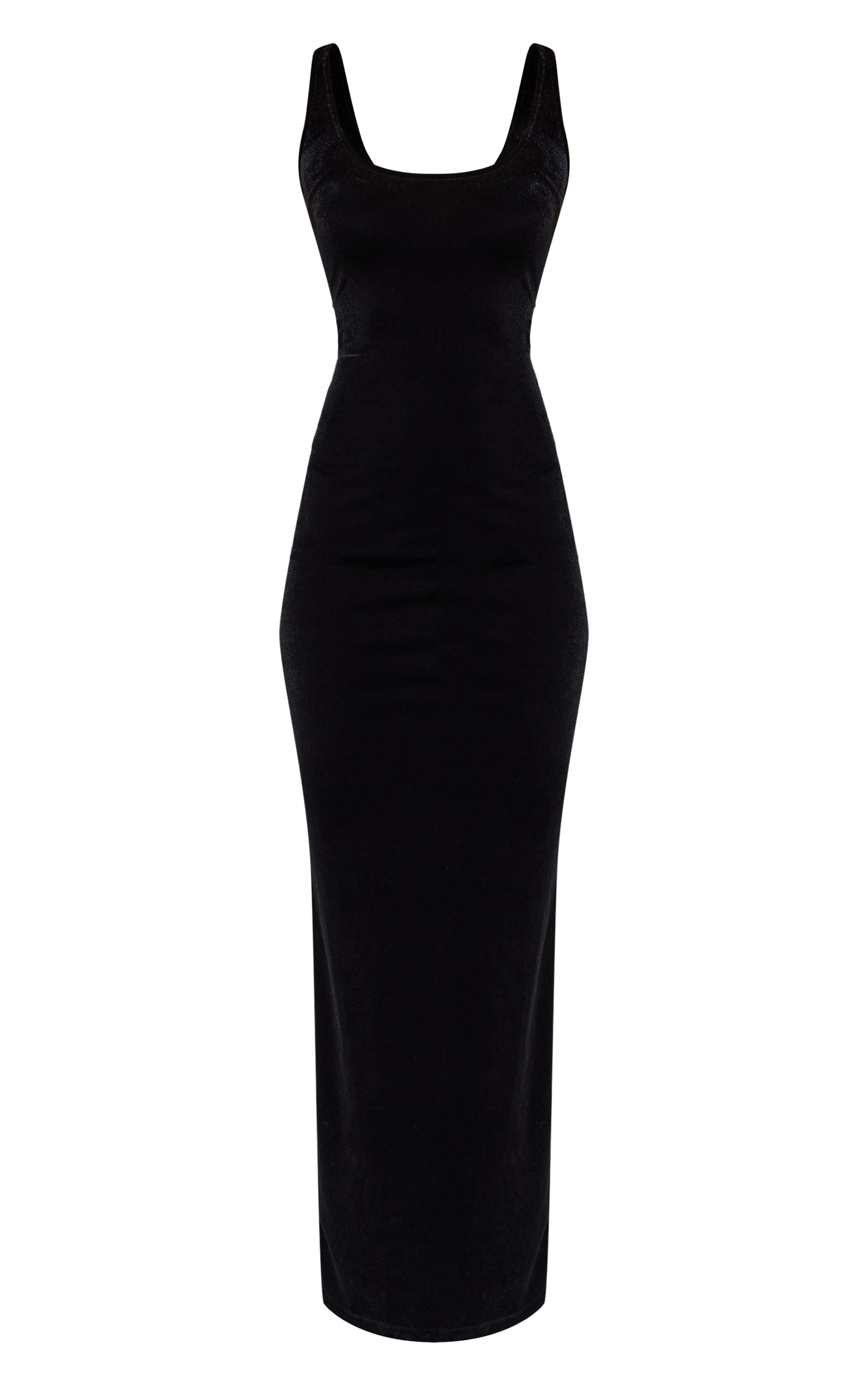 Black Velvet Scoop Back Maxi Dess image 5