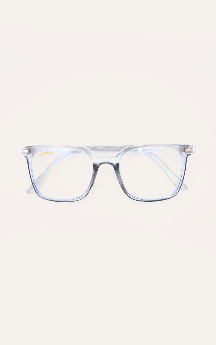 Grey Prettylittlething Square Blue Light Readers image 2