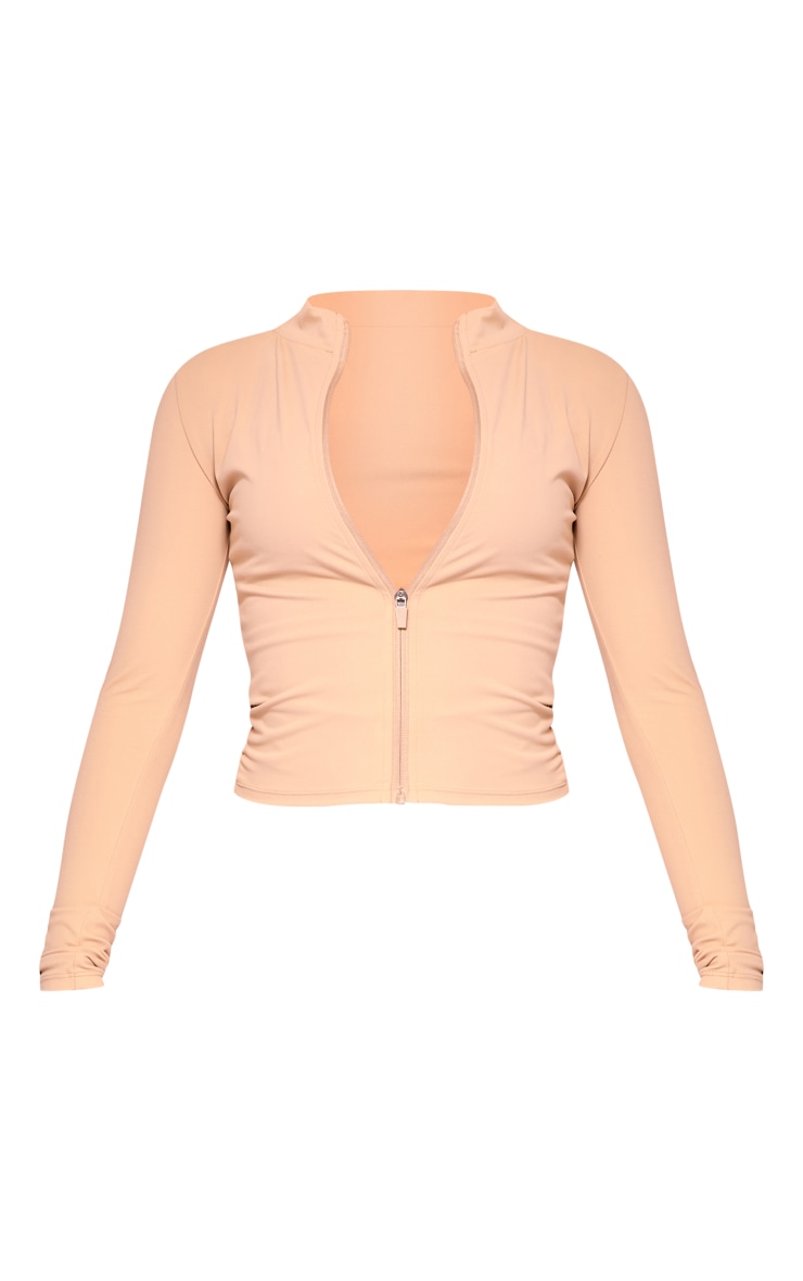 Mocha Basic Sculpt Jacket image 5