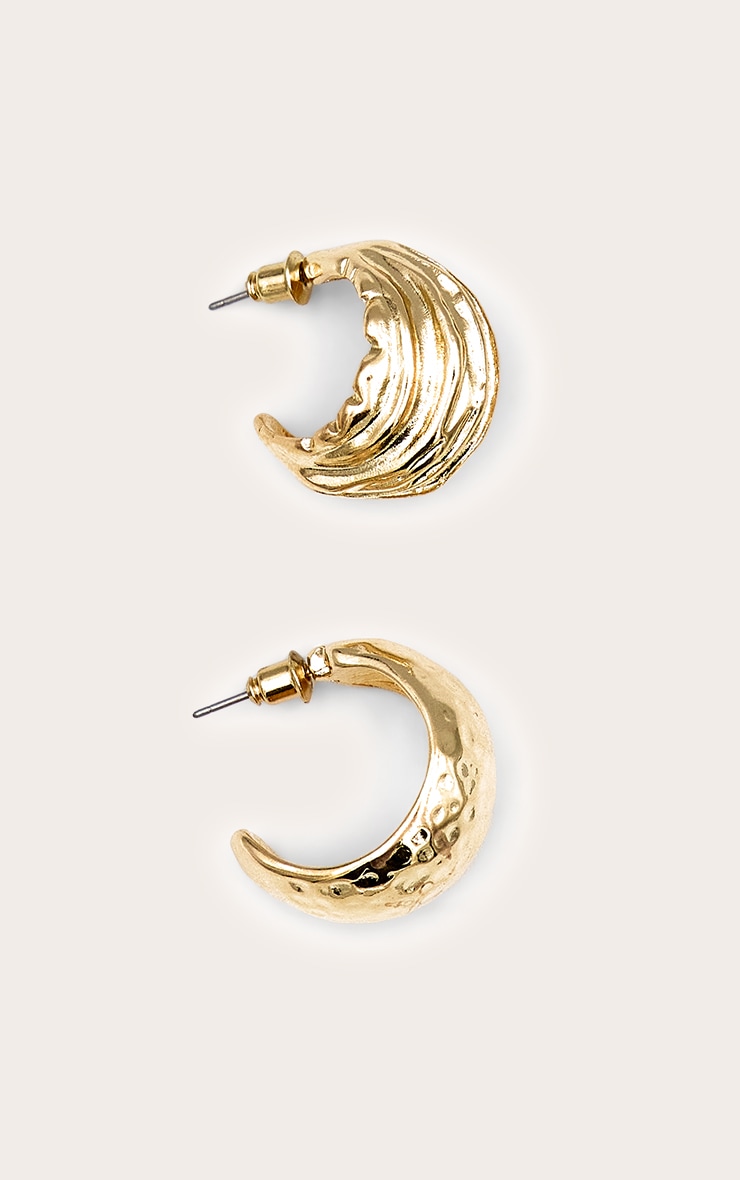 Boucles d'oreilles multi-pack texturées dorées image 2