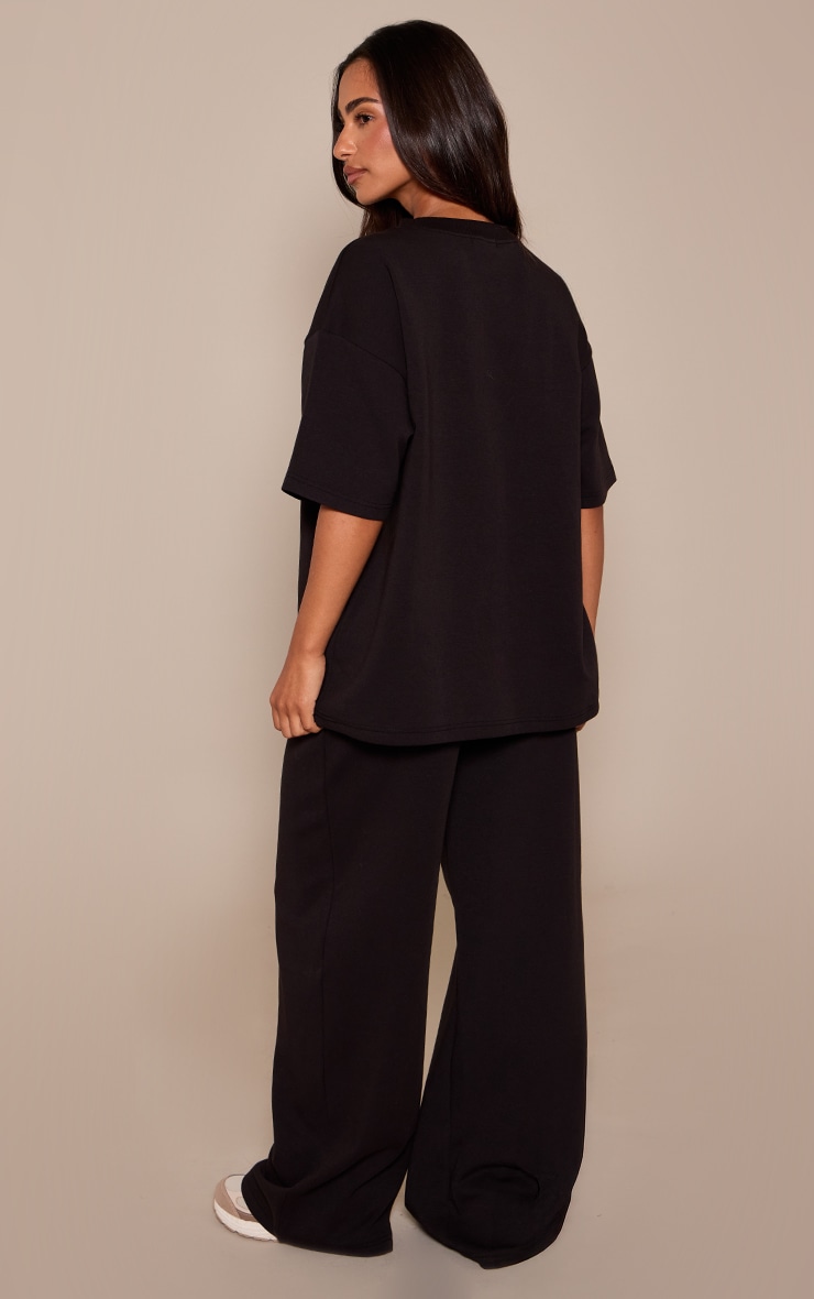 Petite Black Wide Leg Sweatpants  image 3