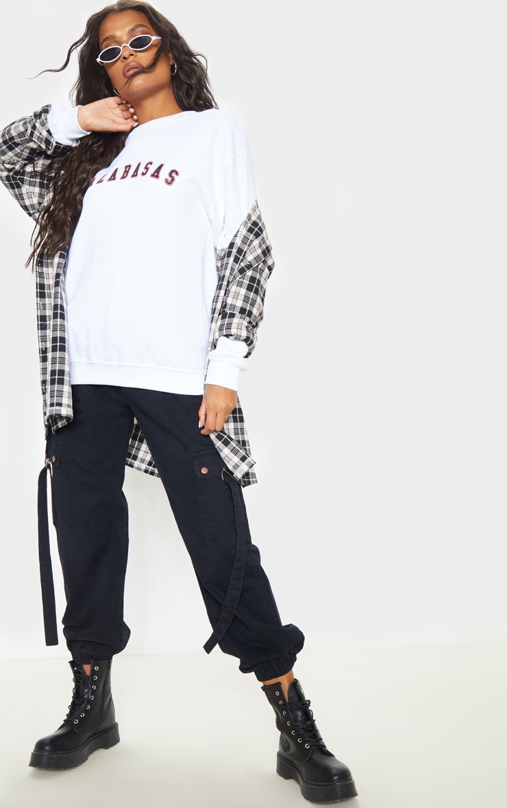 White calabasas sweatshirt on sale