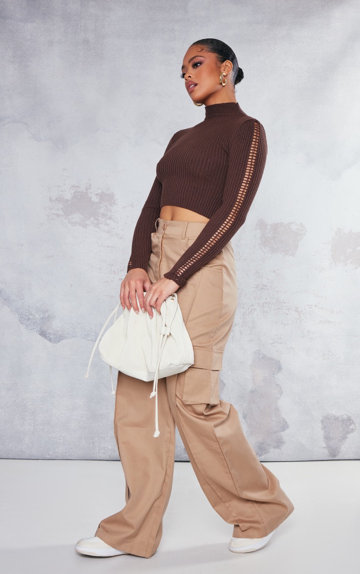 Chocolate Washed Soft Terry Knit Jumpsuit with Back Zipper