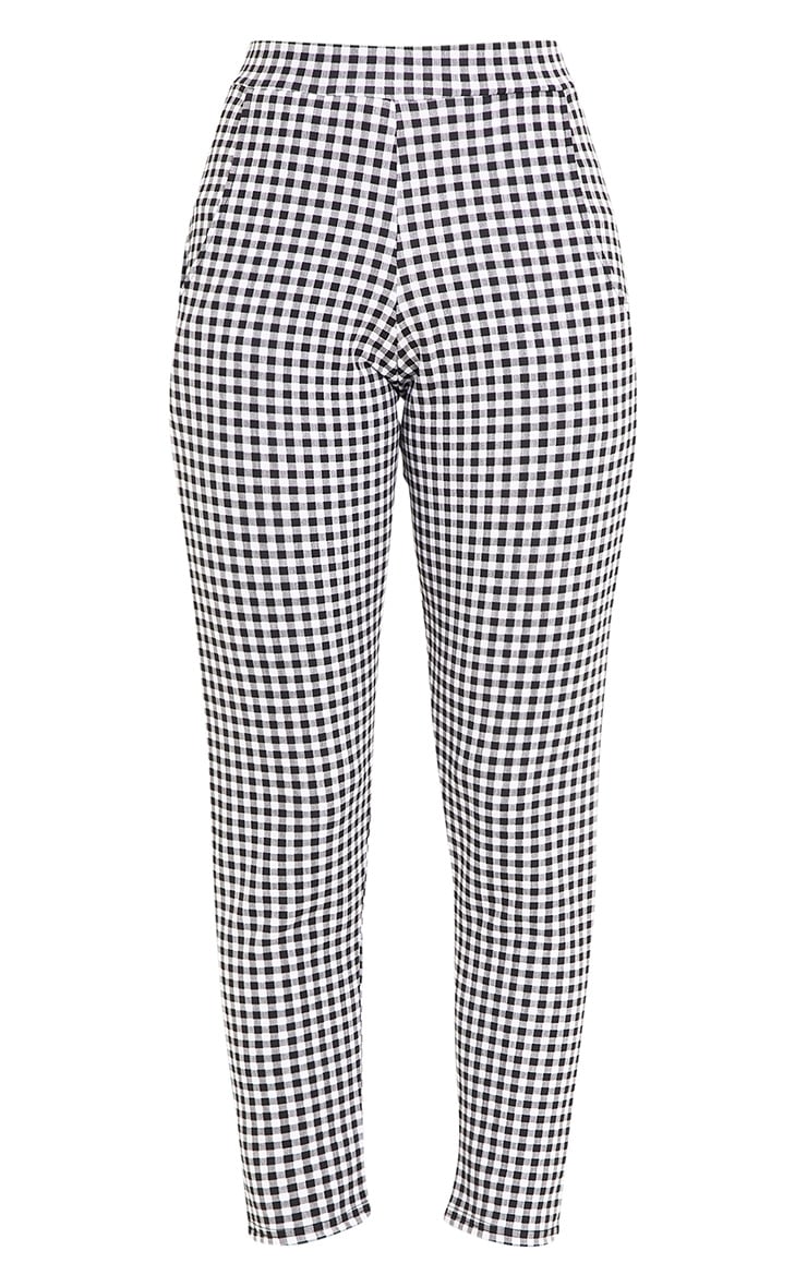 Sage Black Gingham Pants Pants PrettyLittleThing AUS