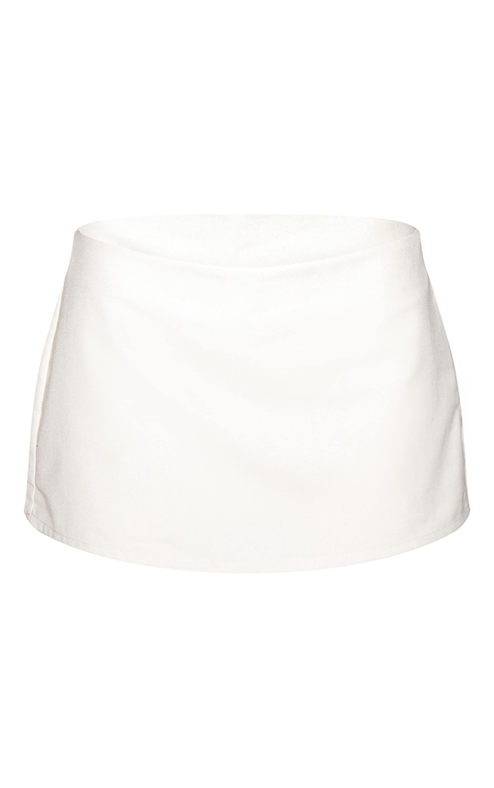 Cream Woven Skort image 6