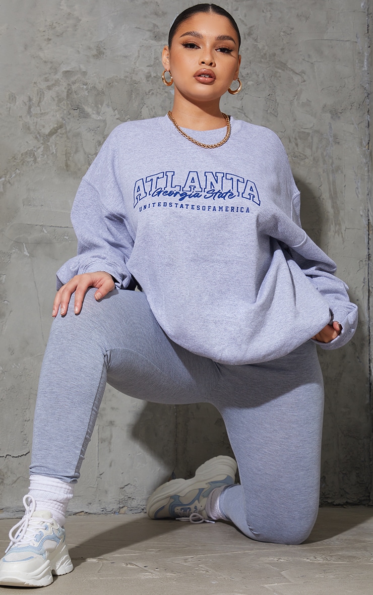 PLT Plus - Sweat gris à slogan Atlanta