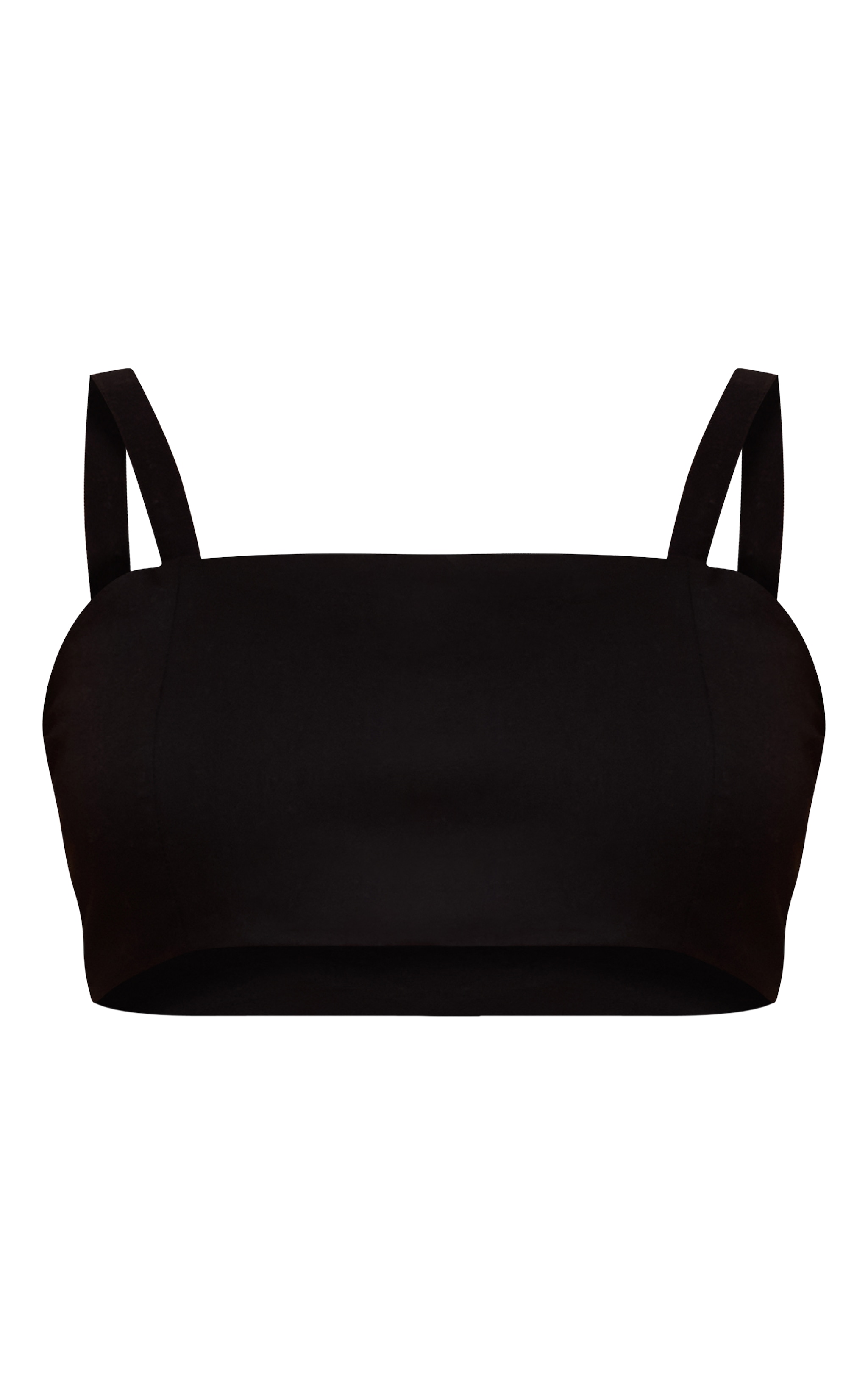 Bralette tissée noire nouée dans le dos image 5