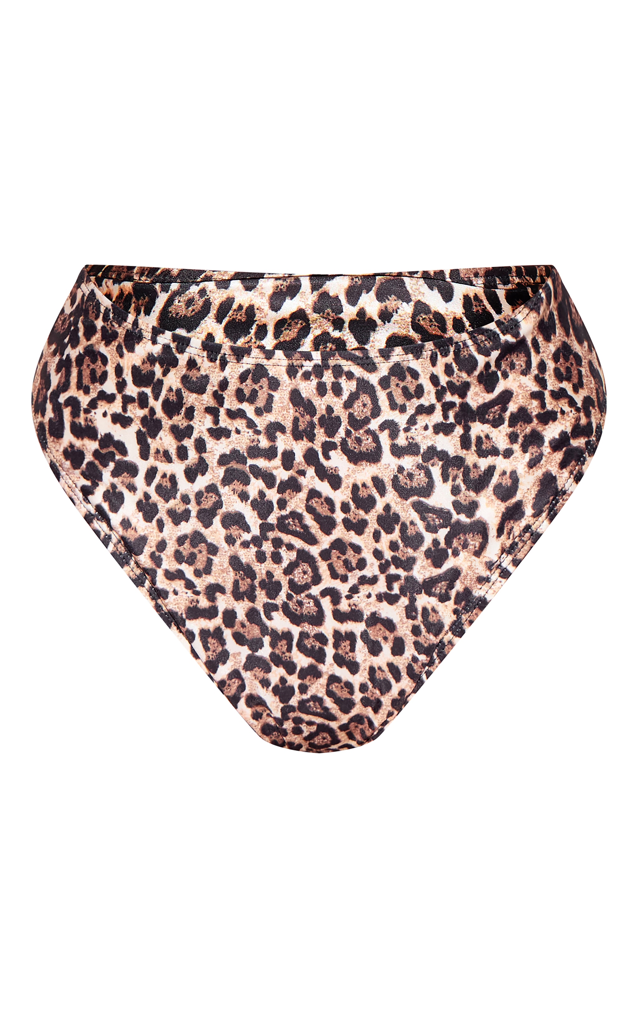 Bas de maillot de bain Mix & Match échancré taille haute léopard image 5