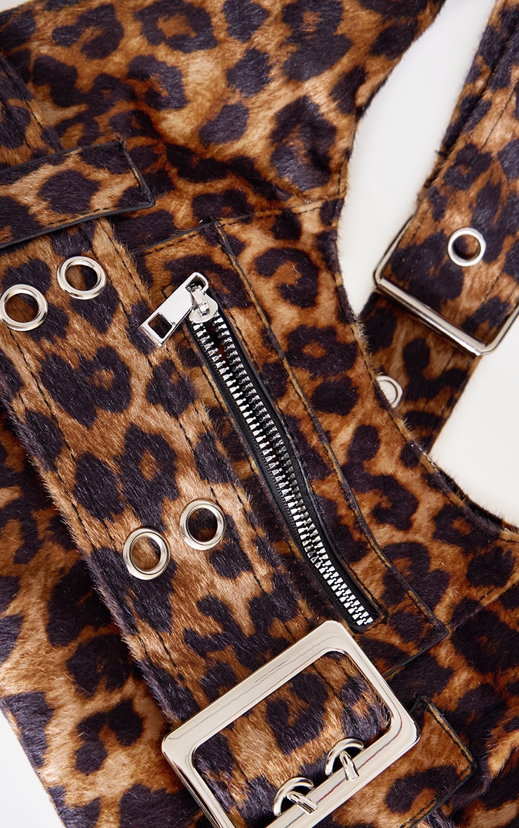 Leopard Buckle Tote Bag image 3