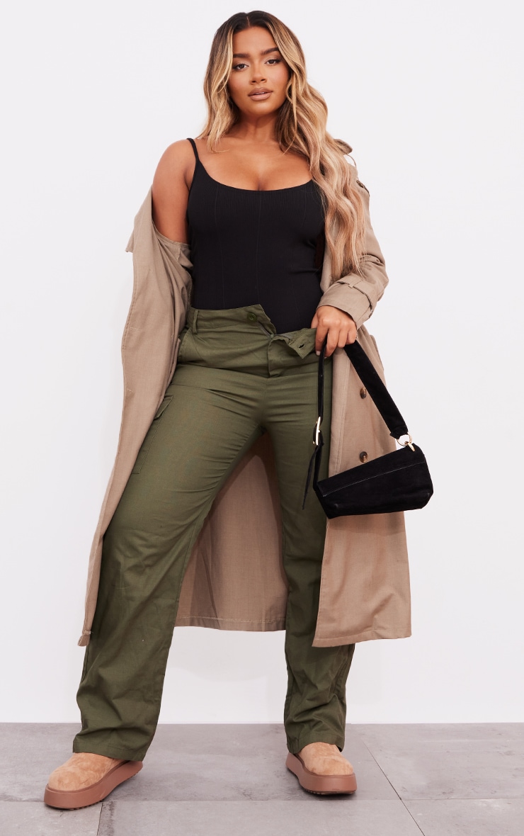 Shape Black Bandage Strappy Bodysuit image 1