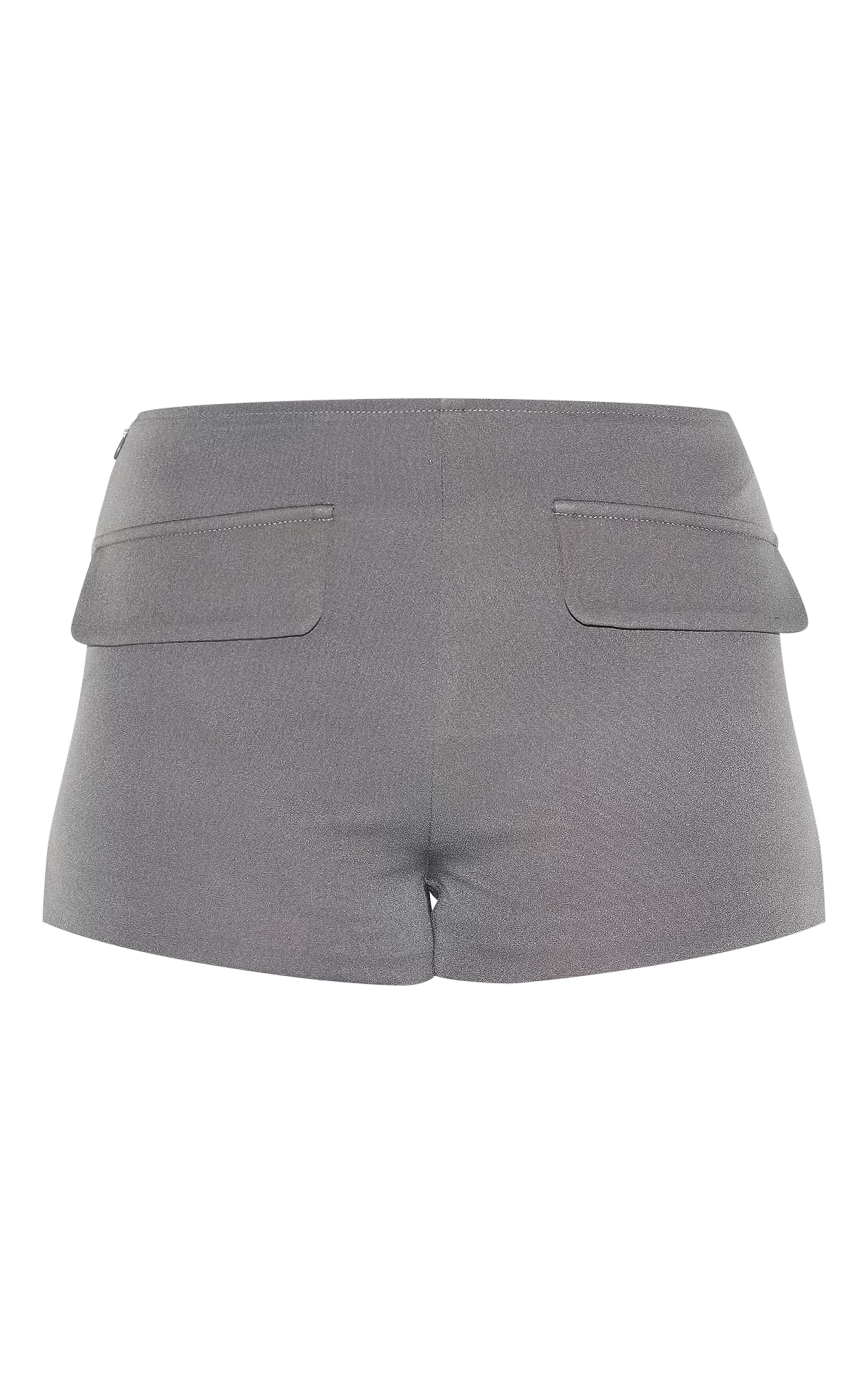Charcoal Tailored Woven Pocket Front Hot Pants image 6