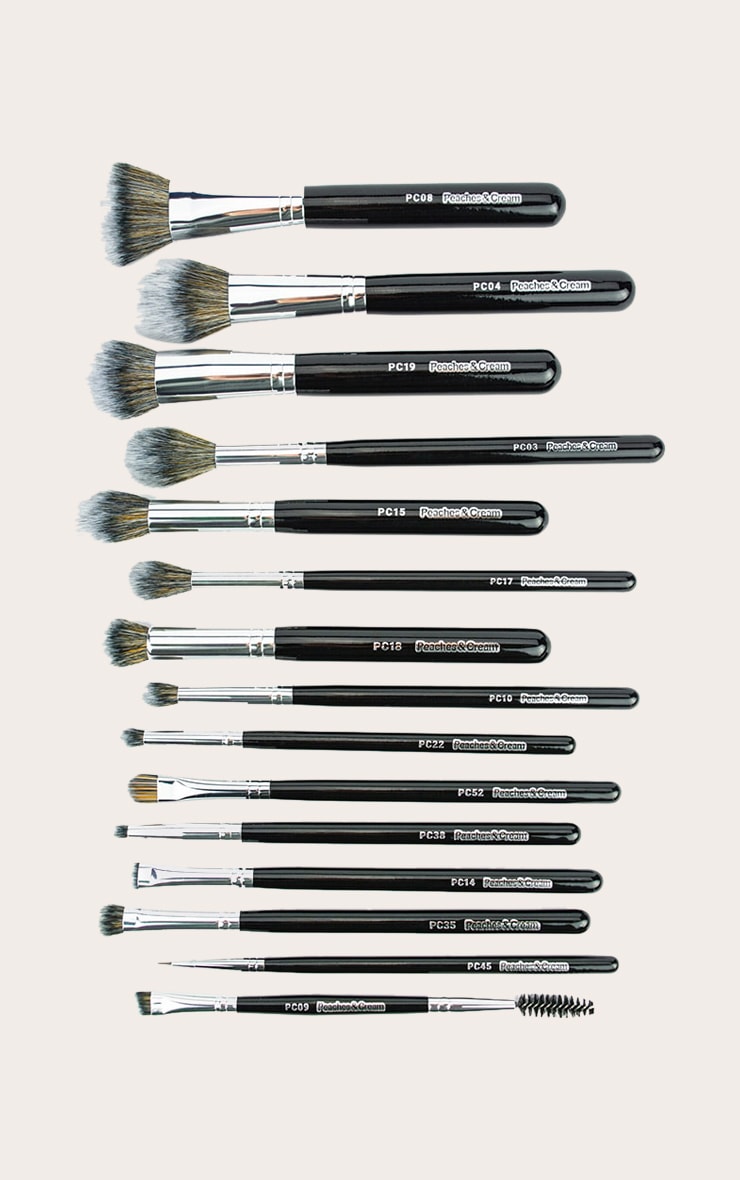 Peaches & Cream 15 Piece Makeup Brush Set image 1