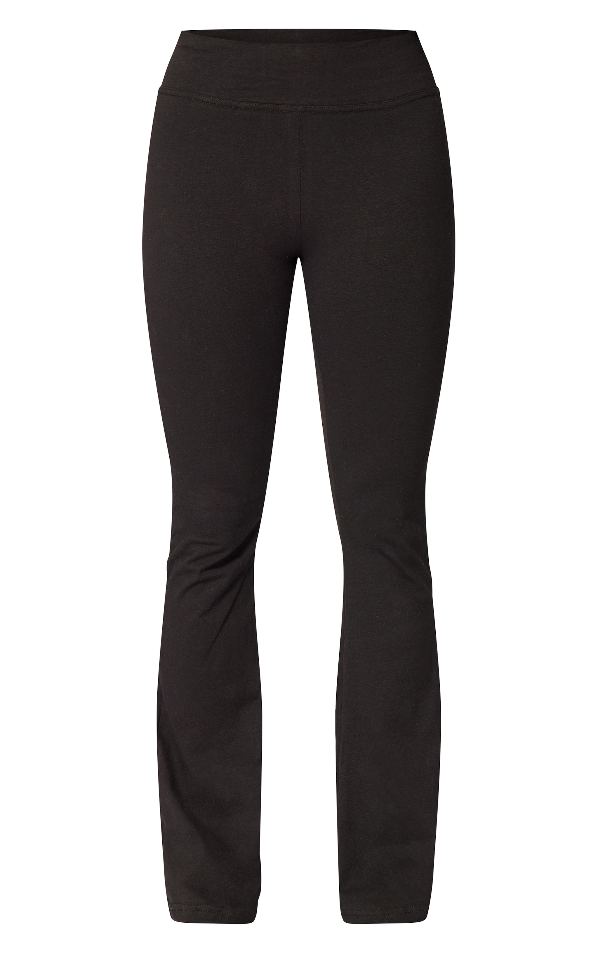PLT SPORT Black Melange Flared Yoga Pants image 5