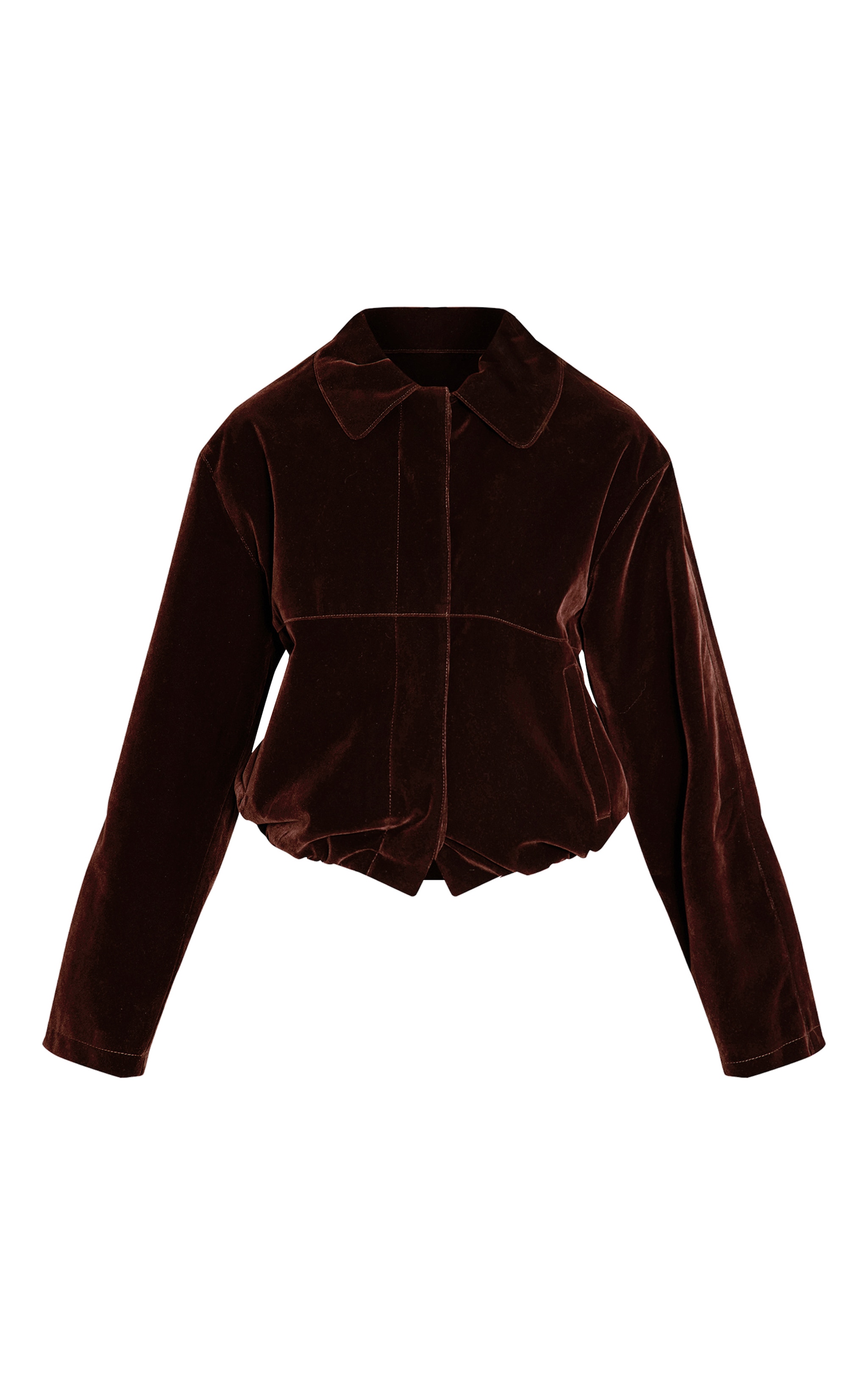 Chocolate Velvet Bomber Jacket  image 5