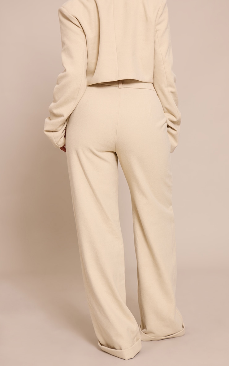 Shape Butter Yellow  Wool-Look High Waisted Pants image 3