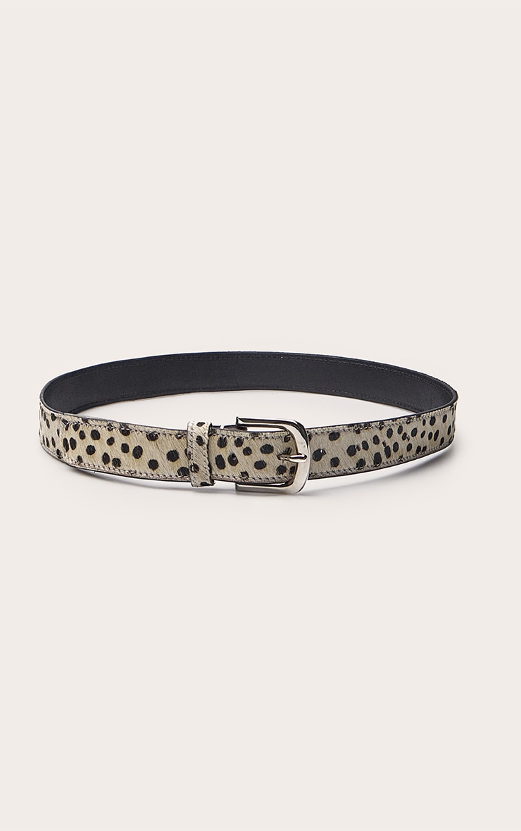 Ceinture taille en poil de poulain imprimé dalmatien image 2