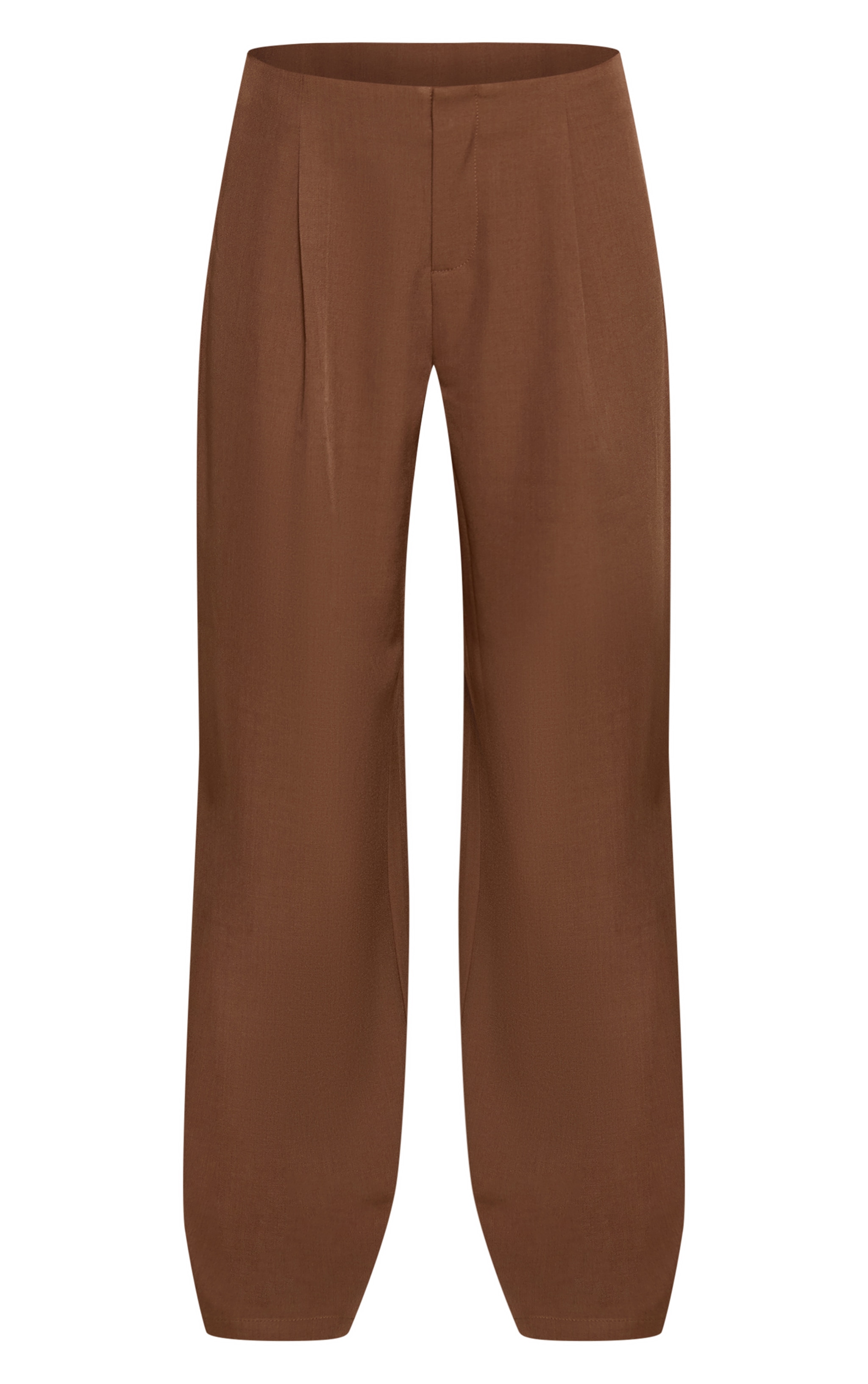 Mocha Tailored Pleated Pants image 5