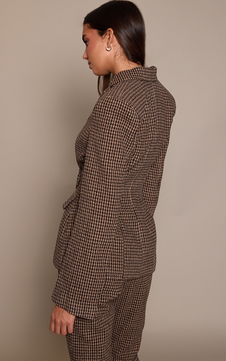 Brown Dogtooth Blazer image 2
