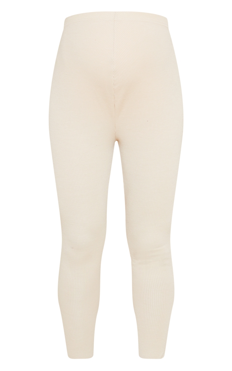 Maternity Oatmeal Waistband Leggings image 5