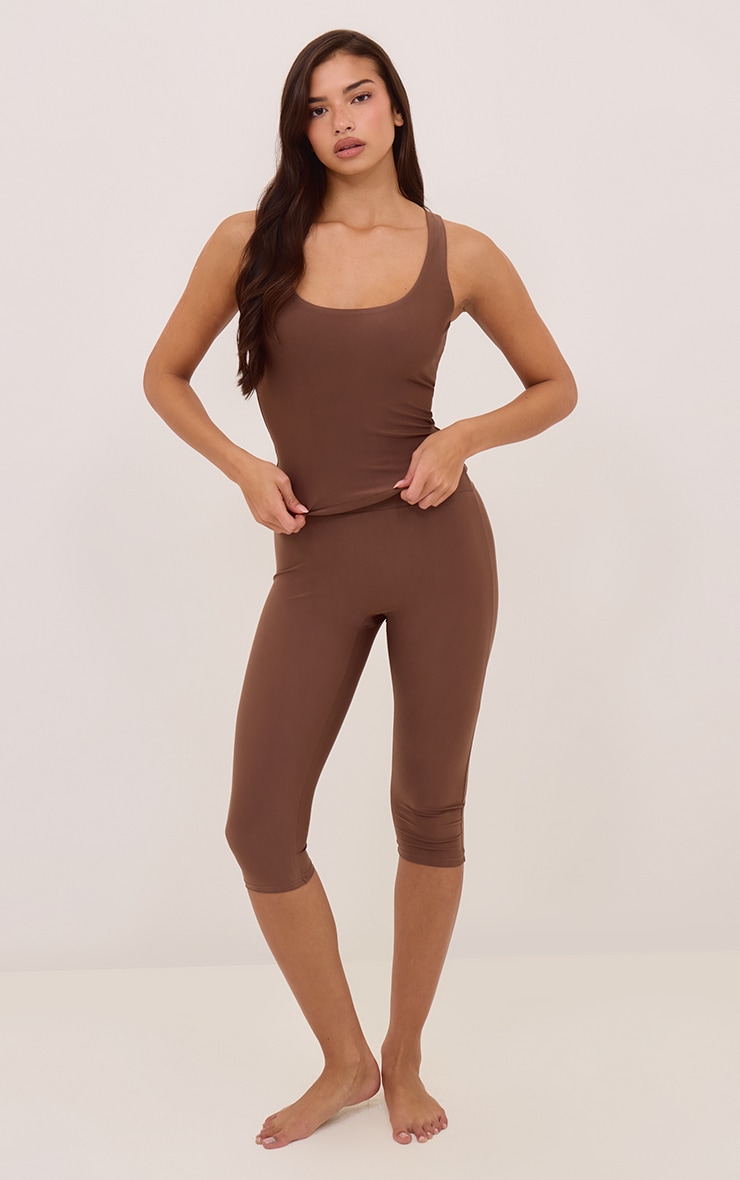 Espresso Polyamide Capris image 1