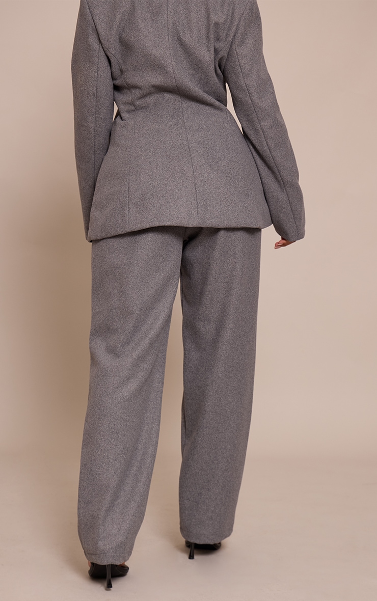 Shape Charcoal Wool-Look Wide Leg Pants image 3