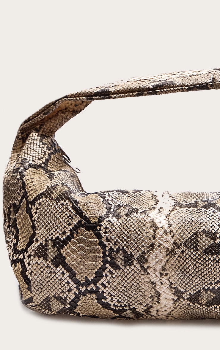 Snake Print Oversized PU Tote image 3