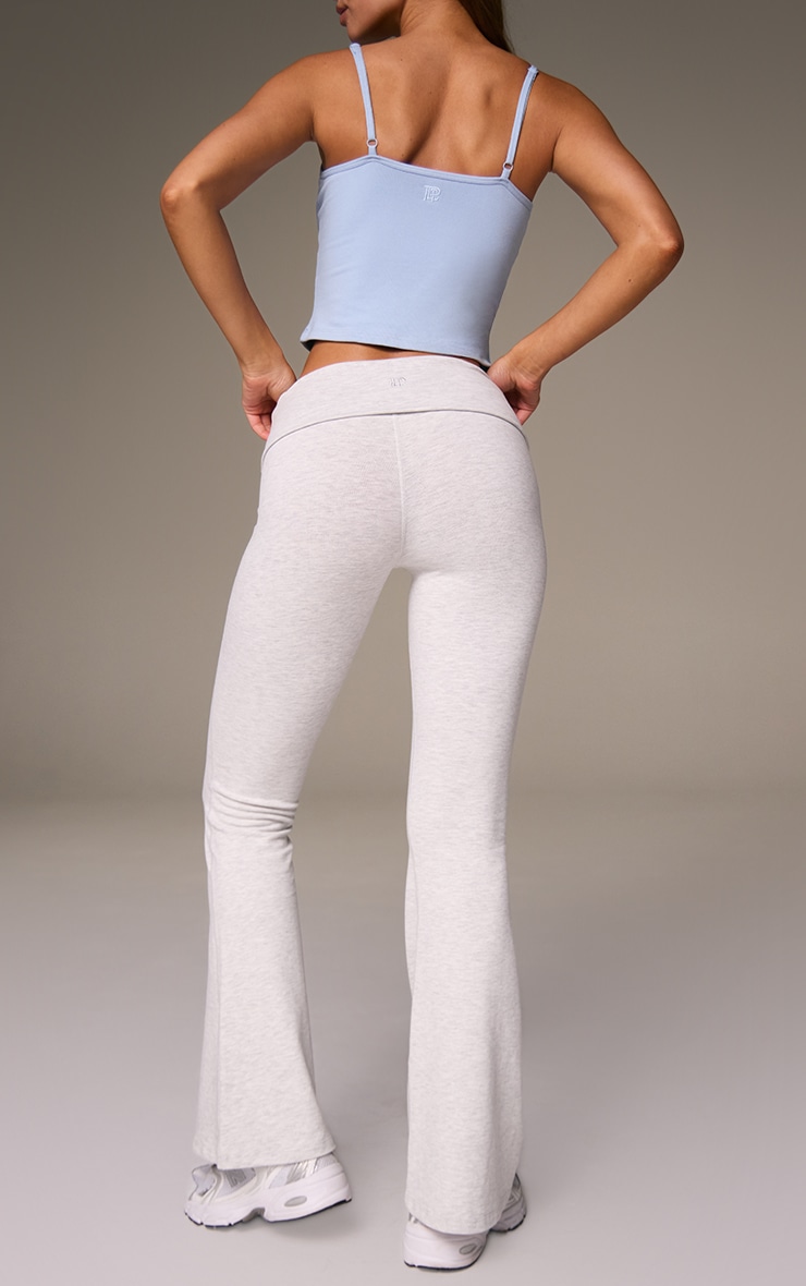 Grey Melange Soft Cotton Yoga Pant image 3